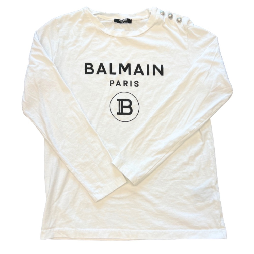 Balmain Button Shoulder Long Sleeve